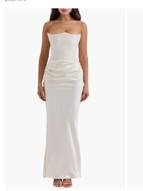 elida white twill off shoulder mini dress Clothing: Midi Dresss: 'Elida' White Twill Off Shoulder Mini Dress